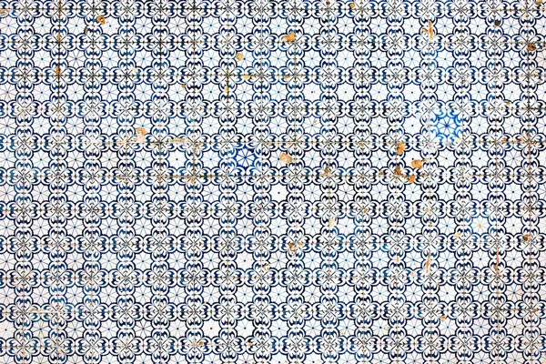 Tradycyjne Portugalskie Ozdobne Dekoracyjne Płytki Azulejo Streszczenie Tło — Zdjęcie stockowe