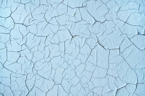 Υφή Του Ραγισμένα Μπλε Χρώμα Ξεφλούδισμα Υφή Στον Τοίχο Μοτίβο — Φωτογραφία Αρχείου