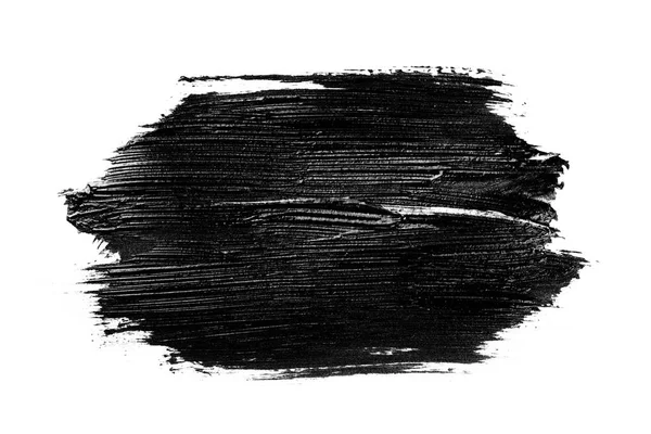 Abstraktní Grunge Štětce Parafinového Akrylovou Barvou Izolované Bílém Pozadí — Stock fotografie