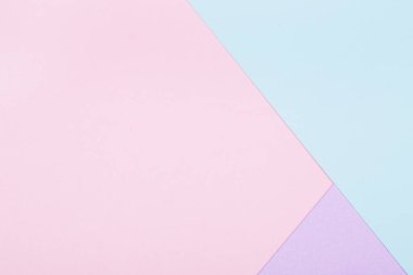 Soyut geometrik kağıt arka plan. Mavi ve pembe moda renkler.