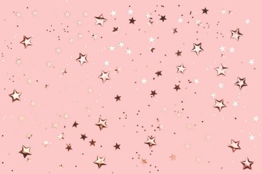 Altın süslemeleri pastel pembe gül.