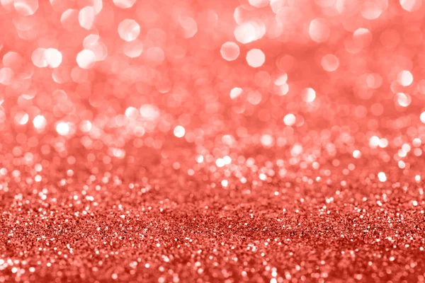 Lebende Korallen Glitzern Bokeh Hintergrund Farbe Des Jahres 2019 Wichtigsten — Stockfoto