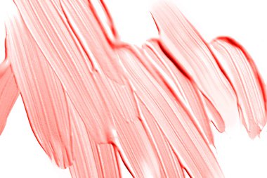 Arka plan sıvı temeli yaptı. Kalıcı makyaj kavramı. Yıl 2019 - yaşayan mercan rengini tarafından Ispired.