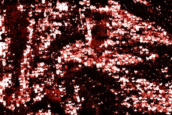 Живой Коралловый Фон Двухсторонних Блёсток Чёрные Серебряные Цвета — стоковое фото