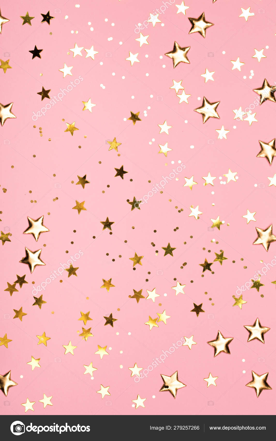 Pink Background With Stars gambar ke 16