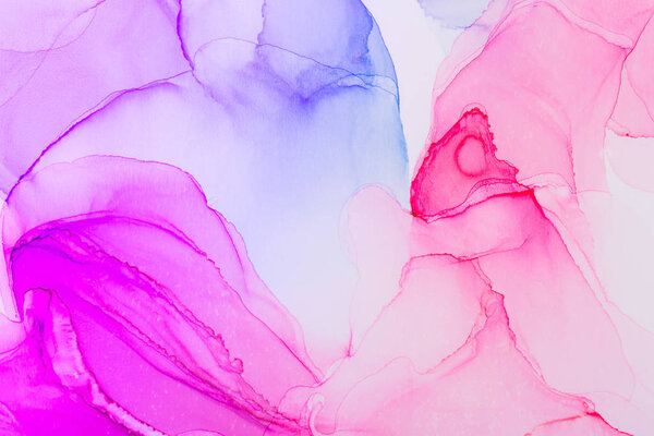 Colorful abstract background made with alcohol ink technique. Trendy backdrop.