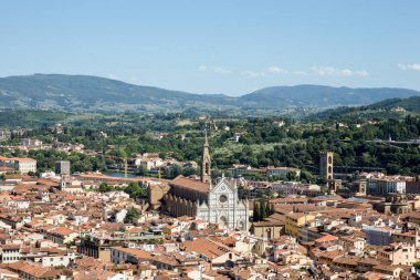 Floransa, Santa Croce Kilisesi ile İtalya Cityscape