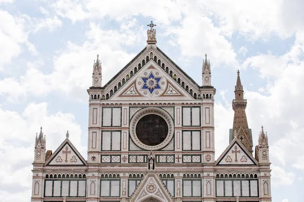 Santa Croce Church cephe, Floransa, Italya — Stok fotoğraf
