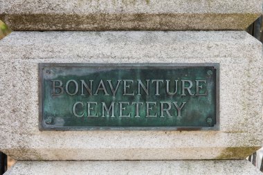 Bonaventure Mezarlığı Tabelası