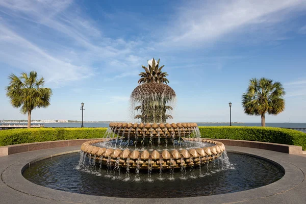 Fuente de agua de piña en Charleston, SC —  Fotos de Stock