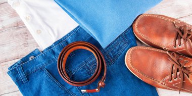 Mans giyim ve deri aksesuarlar