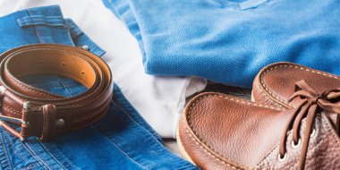 Mans giyim ve deri aksesuarlar