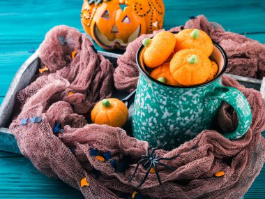 Kabak şekerlemeleri ile sıcak kakao