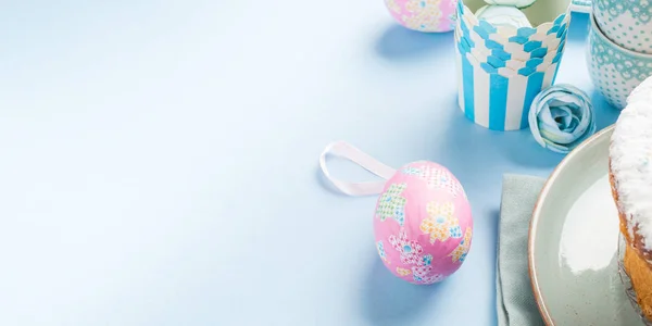 Easter concept background with colorful eggs — Stock Photo, Image