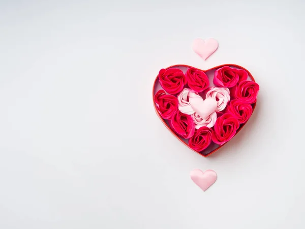 Троянди і серця. День Святого Валентина — стокове фото