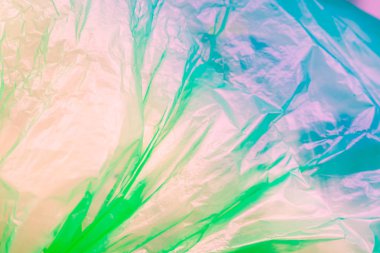 Çöp ile plastik torba. Rüzgar dokusu