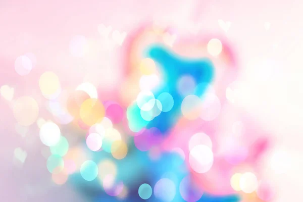 Abstract colorful blurred background with heart — Stock Photo, Image