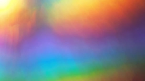 虹の抽象的な光の背景を輝く — ストック動画
