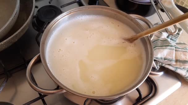 Preparing home made laundry detergent — Stock Video