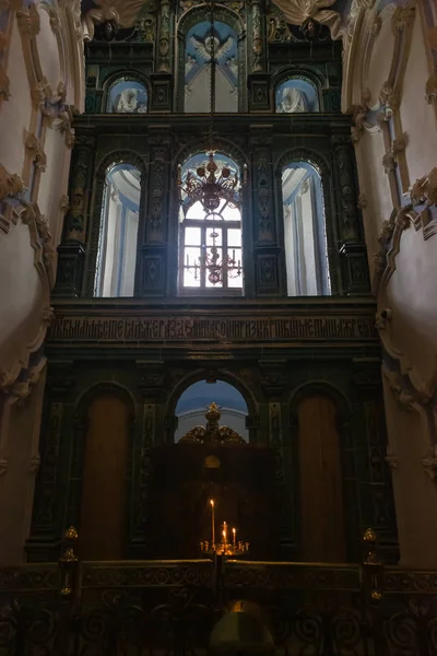 Interiér katedrály vzkříšení nového jeruzalémského monastru — Stock fotografie