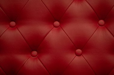 Resmi kapat. Kırmızı deri desen arkaplan düğmeli desenli.