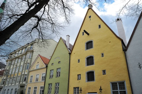 Tallinn Estonsko Květen 2018 Staré Domy Starými Uličkami Středověké Tallinn — Stock fotografie