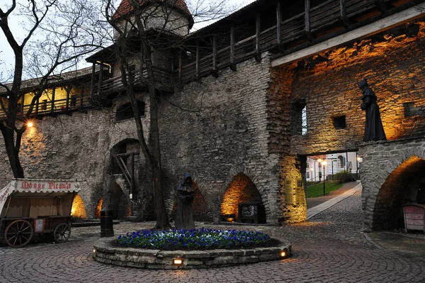 Tallinn Estland Mai 2018 Blick Auf Die Turmverteidigungstürme Der Oberstadt — Stockfoto