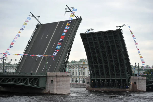 San Petersburgo Rusia Julio 2018 Preparación Para Desfile Naval San —  Fotos de Stock