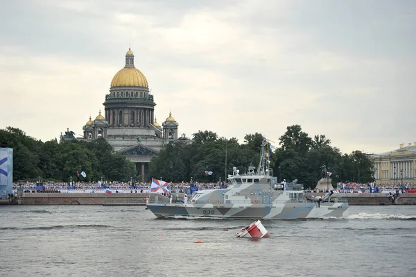 Petersburg Rosja Lipca 2018 Przygotowanie Marynarki Wojennej Paradzie Petersburg Newie — Zdjęcie stockowe