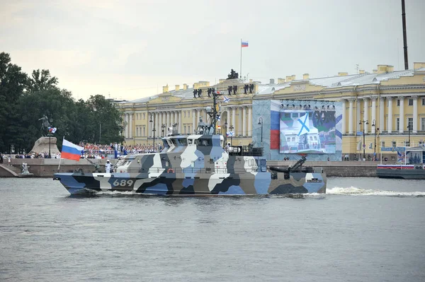 Petersburg Rosja Lipca 2018 Przygotowanie Marynarki Wojennej Paradzie Petersburg Newie — Zdjęcie stockowe