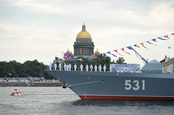 Petersburg Russland Juli 2018 Vorbereitung Für Die Marineparade Petersburg Der — Stockfoto