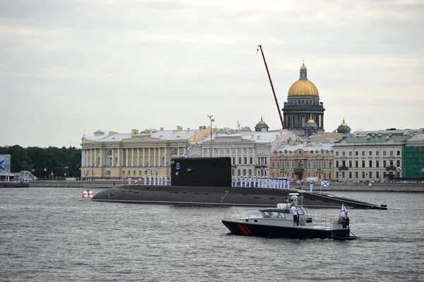 Petersburg Rosja Lipca 2018 Przygotowanie Marynarki Wojennej Paradzie Petersburg Newie — Zdjęcie stockowe