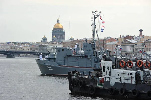 Petersburg Russland Juli 2018 Vorbereitung Für Die Marineparade Petersburg Der — Stockfoto