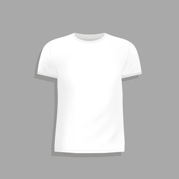 Modèle Conception Shirt Pour Homme Sur Fond Gris Modèle Maquette — Image vectorielle