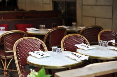 eski şehir Stockholm hizmet tablolarla sokak Cafe