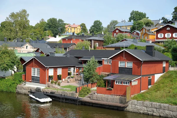 Porvoo Finland August 2018 House Water Porvoo Finland — Stock Photo, Image