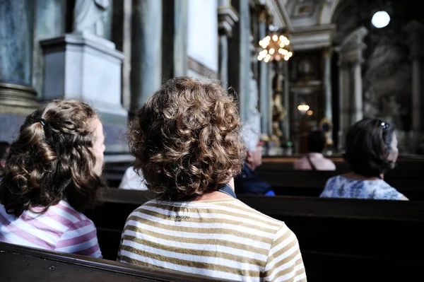 Estocolmo Suecia Agosto 2018 Feligreses Ayuntamiento Estocolmo — Foto de Stock