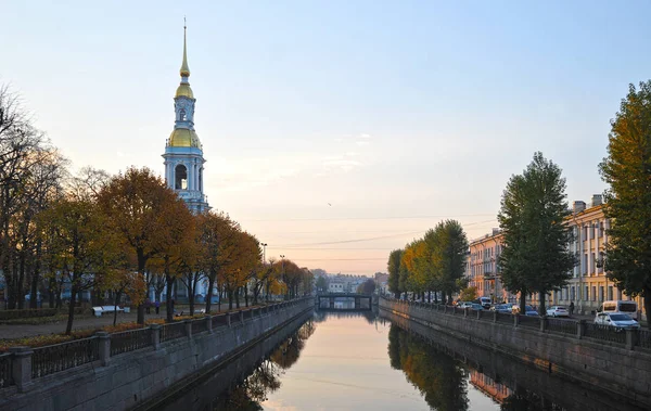 Saint Pétersbourg Russie Octobre 2018 Vue Canal Kryoukov Matin Saint — Photo