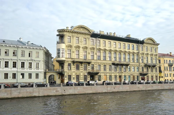 Petersburg Federacja Rosyjska Października 2018 Bezobrazov House Nabrzeżu Fontanka Sankt — Zdjęcie stockowe