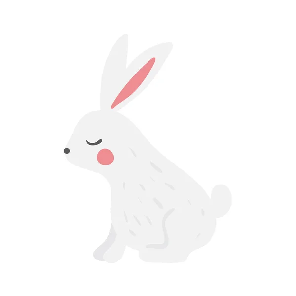 Illustration vectorielle du lapin de Pâques heureux — Image vectorielle