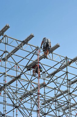 St geçici performans için metal yapıların inşaat