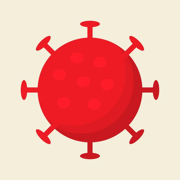 Covid Coronavirus Image Style Dessin Animé Arrêter Covid Consept — Image vectorielle