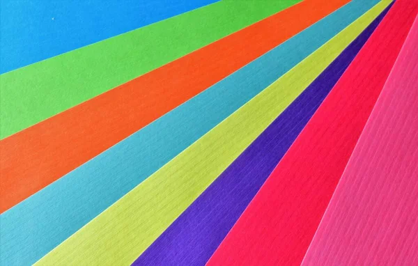 Formas Abstratas Com Cores Variadas Marcantes Com Papel Kraft — Fotografia de Stock