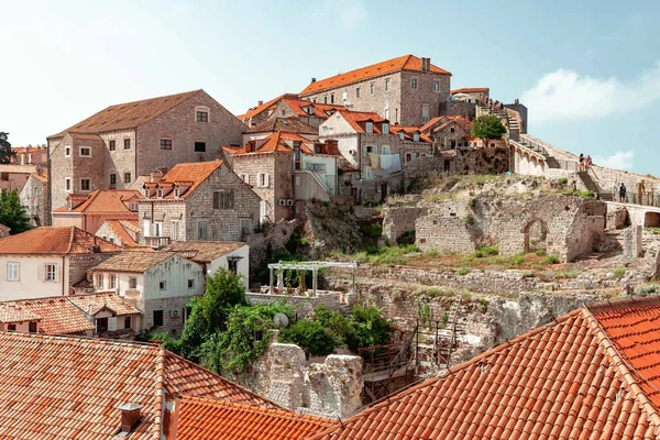 Dentro Antigua Ciudad Dubrovnik Croacia —  Fotos de Stock