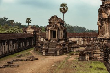 Kamboçya 'daki Angkor Wat antik şehrinde