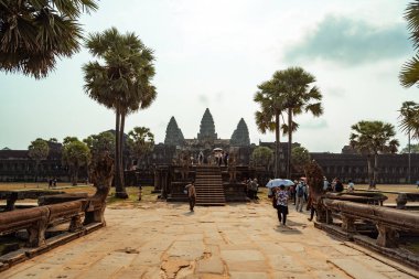 Kamboçya 'daki Angkor Wat antik şehri.