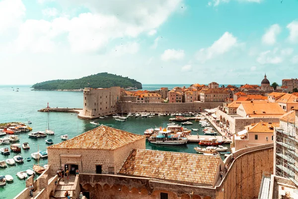 Hırvatistan 'ın Dubrovnik limanı