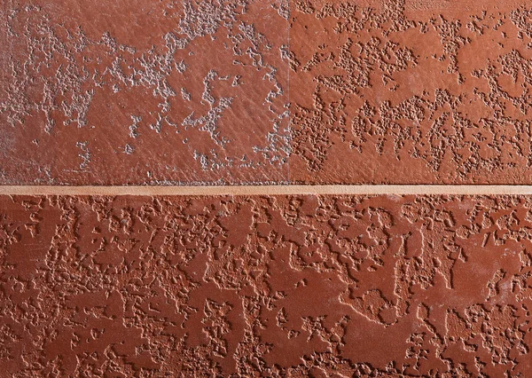 Comparing two types of brown plaster textured background. Abstact brown stucco. Texture of plaster on the wall.