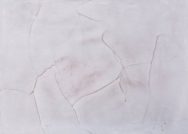 Beyaz duvar arka plan sıvalı soyut model, yakın çekim, makro.