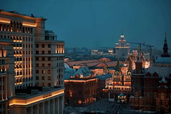 Four Seasons Hotel Historical Museum Kremlin Red Square Moscow Russia — стокове фото